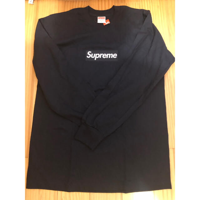 Supreme(シュプリーム)のネイビー　20AW Supreme BOX LOGO L/S Tee  メンズのトップス(Tシャツ/カットソー(七分/長袖))の商品写真