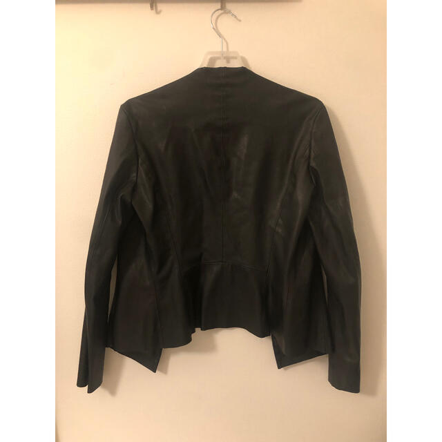 ZARA(ザラ)の【値下げ中】ZARA フェイクレザージャケット レディースのジャケット/アウター(ノーカラージャケット)の商品写真