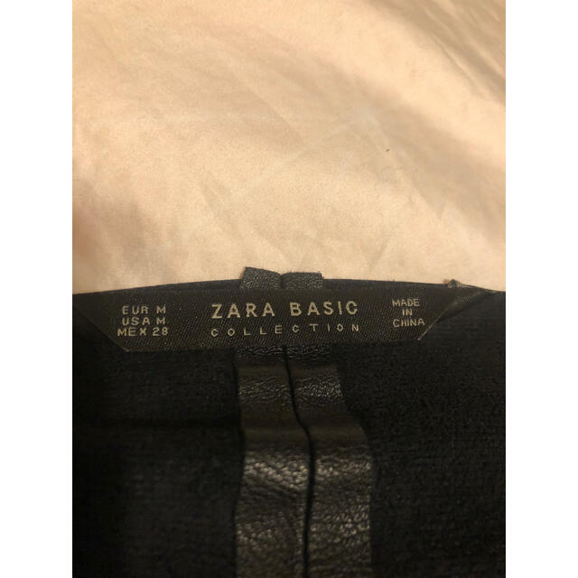 ZARA(ザラ)の【値下げ中】ZARA フェイクレザージャケット レディースのジャケット/アウター(ノーカラージャケット)の商品写真