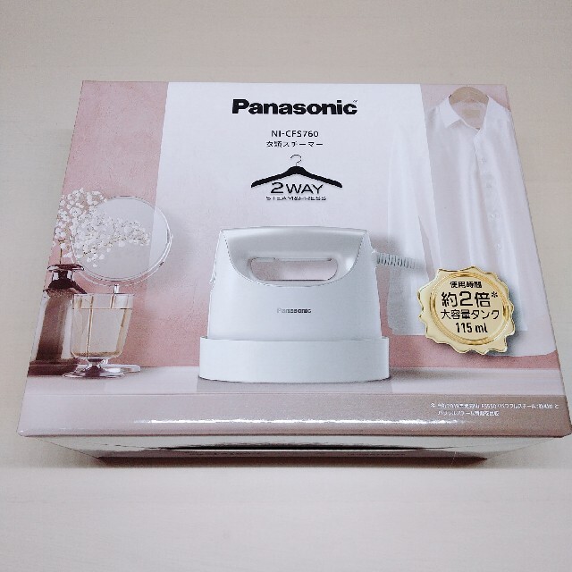 Panasonic 衣類スチーマー NI-CFS760-C