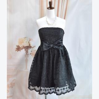 新品♥2カラー ブラック パーティドレス(ミニドレス)