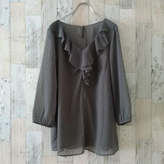 ルスーク(Le souk)の【まゆゆ様専用】ルスーク(Le souk)　ドット シフォン ブラウス(シャツ/ブラウス(長袖/七分))