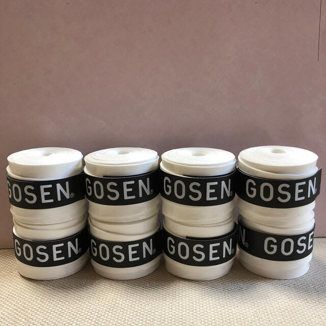 GOSEN(ゴーセン)のGOSENグリップテープ 白8個 スポーツ/アウトドアのスポーツ/アウトドア その他(バドミントン)の商品写真