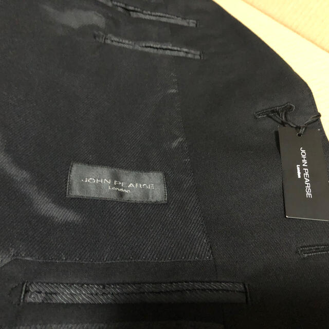 JOHN PEARSE  スーツ　ブラック　黒　スペアパンツ付き 2