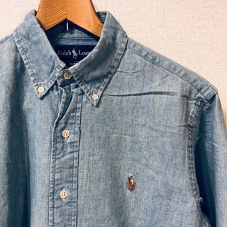 ポロラルフローレン(POLO RALPH LAUREN)の【美品】ポロ　ラルフローレン デニムシャツ　シャツ　古着　長袖(シャツ)