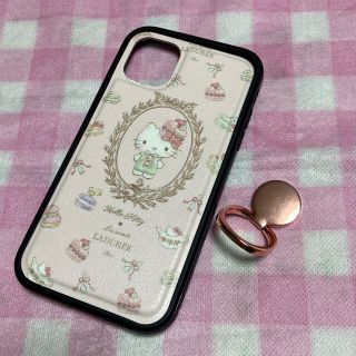 メゾンドフルール(Maison de FLEUR)の新品未使用◆iPhone11ケース着せ替えシリコン◆マカロンラデュレキティちゃん(iPhoneケース)