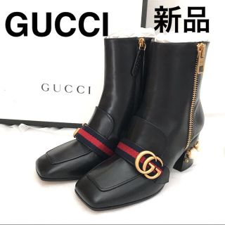 Gucci - グッチ 新品GG マーモント パール ショートブーツ 正規品 黒 ...