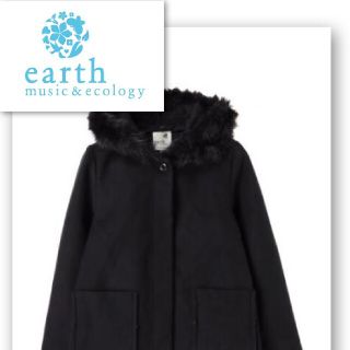 アースミュージックアンドエコロジー(earth music & ecology)の【新品】earth music&ecology ショート コート Ｓ(毛皮/ファーコート)