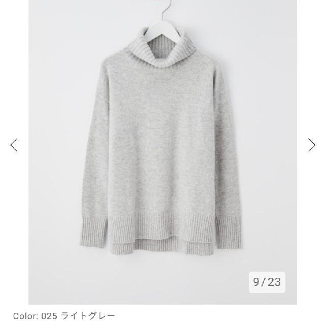 ウールニット新品！♥️PLST♥️ウールカシミヤブレンドタートルネックリラックスニット。Ｓ。