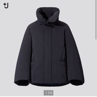 ジルサンダー(Jil Sander)のユニクロ　UNIQLO +J ジルサンダー　ハイブリッドダウン　M ネイビー(ダウンジャケット)