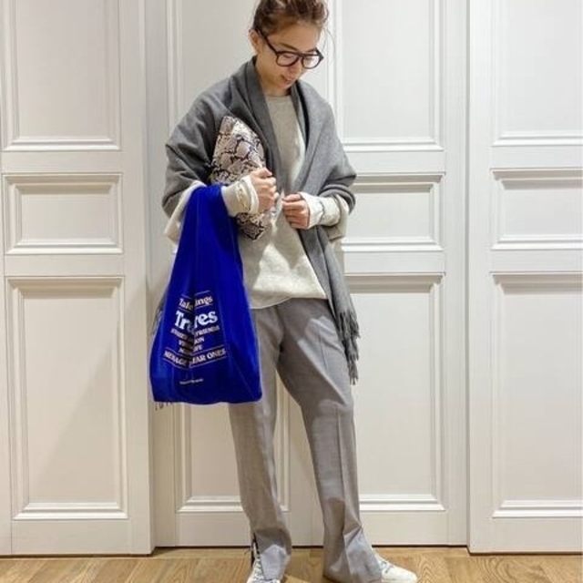 匿名発送 未使用 JOSHUA ELLIS 大判 カシミア ストール グレー