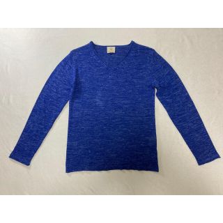 ビューティアンドユースユナイテッドアローズ(BEAUTY&YOUTH UNITED ARROWS)の【美品】ユナイテッドアローズ　ニット　ブルー　薄手　Sサイズ(ニット/セーター)