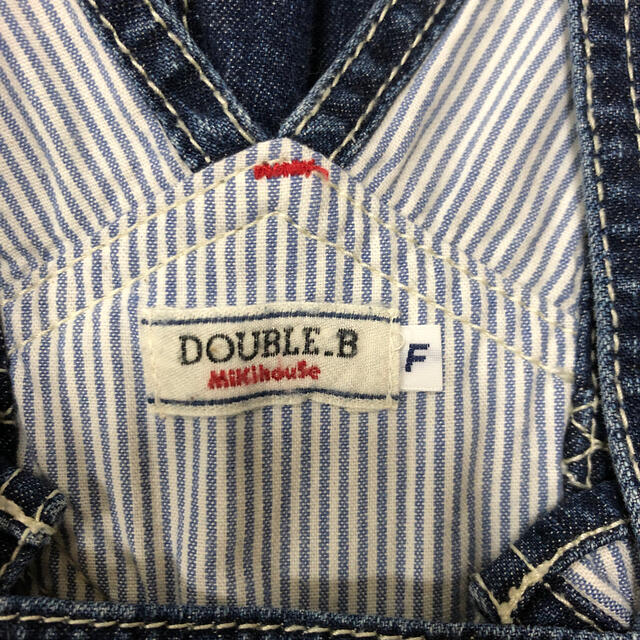 DOUBLE.B(ダブルビー)のオーバーオール キッズ/ベビー/マタニティのベビー服(~85cm)(ロンパース)の商品写真