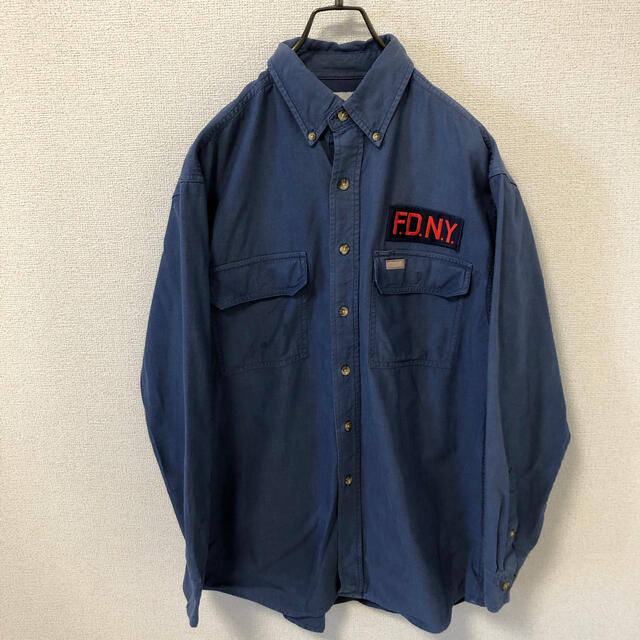 carhartt(カーハート)の【肉厚ボディー】カーハート　ワークシャツ BDシャツ FDNY メンズのトップス(シャツ)の商品写真