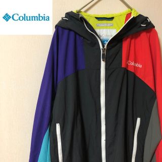 コロンビア(Columbia)の【アウトドアのお供に！】コロンビア マルチカラー切り返し マウンテンパーカー L(マウンテンパーカー)