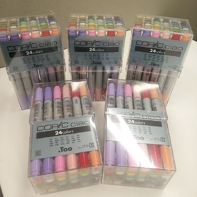 新品未使用 コピック チャオ 24色 5セットまとめ売り 最終在庫 の通販