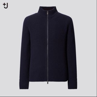 ユニクロ(UNIQLO)のプラスJ ユニクロ　ジルサンダー　ニット　ミドルゲージリブフルジップセーター(ニット/セーター)