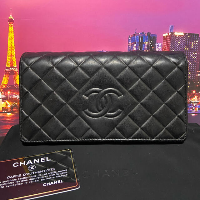 CHANEL(シャネル)の専用シャネル　【正規品】レア　美品　長財布　マトラッセ　ダイヤステッチ レディースのファッション小物(財布)の商品写真