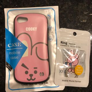 BTS BT21 スマホケース iphone7/8 &リングセット グク(iPhoneケース)