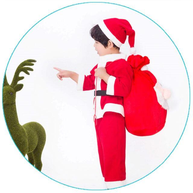 キッズ　男の子　サンタ　コスプレ　クリスマス キッズ/ベビー/マタニティのキッズ服男の子用(90cm~)(ニット)の商品写真