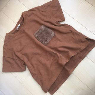 ローズバッド(ROSE BUD)のローズバッド ファーtシャツ スウェットtシャツ(Tシャツ(半袖/袖なし))