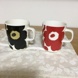 マリメッコ(marimekko)のmarimekkoマグカップ　ペア(グラス/カップ)