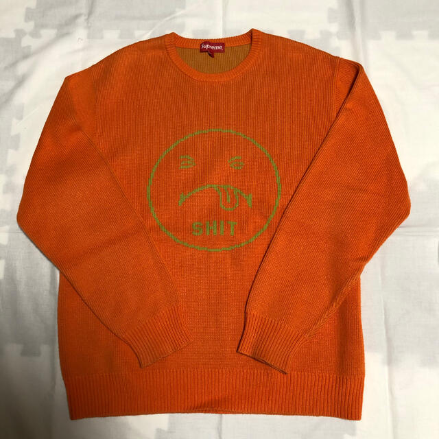 Supreme shit sweater オレンジ 17aw orange