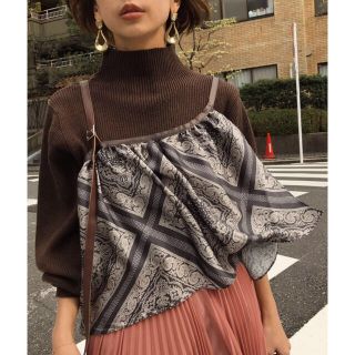 アメリヴィンテージ(Ameri VINTAGE)のAMERI  HANG SCARF  KNIT(ニット/セーター)