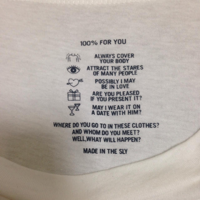 SLY(スライ)のSLY☆ホワイトTシャツ レディースのトップス(Tシャツ(半袖/袖なし))の商品写真