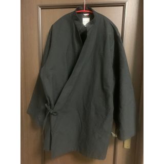 ソウソウ SouSou 斜子織 手柄作務衣 濡羽色 黒
