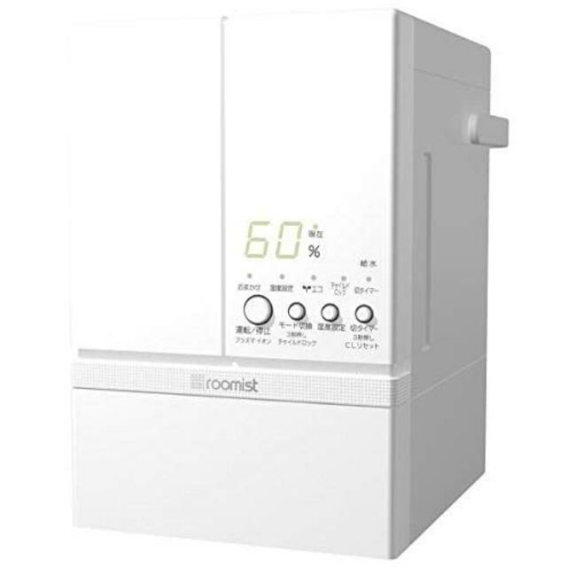 スチームファン蒸発式加湿器 ルーミスト ピュアホワイト SHE60RDA-W