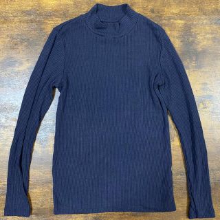 ユニクロ(UNIQLO)のるる様専用　ユニクロ ハイネック カットソー　ベージュ、ネイビー　M(カットソー(長袖/七分))