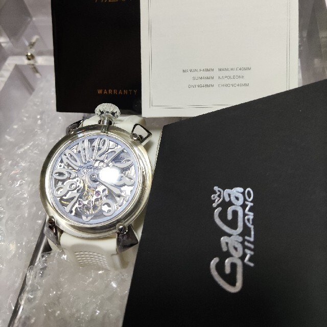 【18％OFF】 ガガミラノ - MILANO GaGa マニュアーレ gagamirano 腕時計 48mm スケルトン 腕時計(アナログ