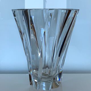 バカラ(Baccarat)の✯ 高級 Baccarat オブジェクティフ ベース クリスタル 花瓶 美品 ✯(花瓶)