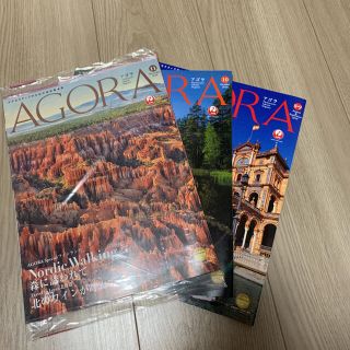 ジャル(ニホンコウクウ)(JAL(日本航空))の【値下げ】☆新品☆AGORA アゴラ3冊セット 8•9,10,11月(地図/旅行ガイド)