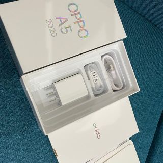 ラクテン(Rakuten)のoppo A5 2020 ブルー　楽天　simフリー美品(スマートフォン本体)