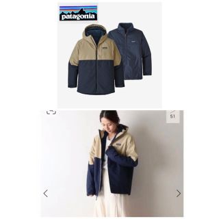 パタゴニア(patagonia)の美品★パタゴニア 4イン1ジャケット★キッズXXL★フリースレディースL(ブルゾン)