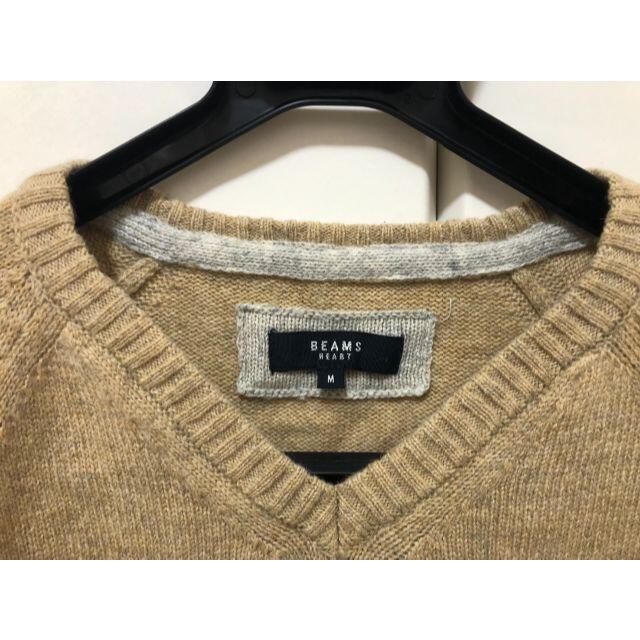 BEAMS(ビームス)の美品　BEAMS　ニット　ベージュ メンズのトップス(ニット/セーター)の商品写真