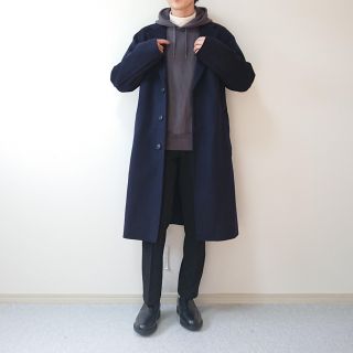 【人気】カシミヤブレンドオーバーサイズチェスターコート +J