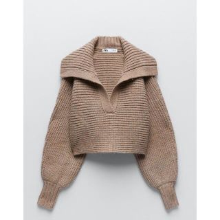 ザラ(ZARA)のZARA クロップド丈ニットセーター(ニット/セーター)