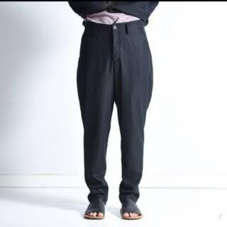 ヨウジヤマモト(Yohji Yamamoto)のka na ta skin pants black(スラックス)