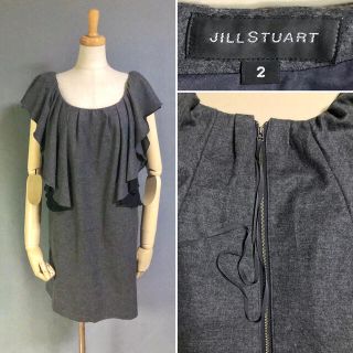 ジルスチュアート(JILLSTUART)のJILL  STUART  ウール ワンピース  Size 2 (S)(ひざ丈ワンピース)