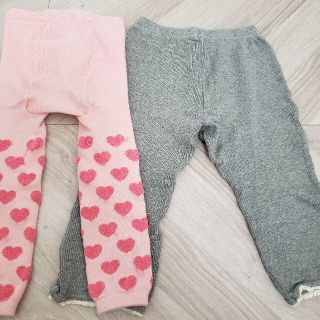 ブランシェス(Branshes)のガルボチョコ様専用  BRANSHES 他 タイツ ２本セット 95(パンツ/スパッツ)