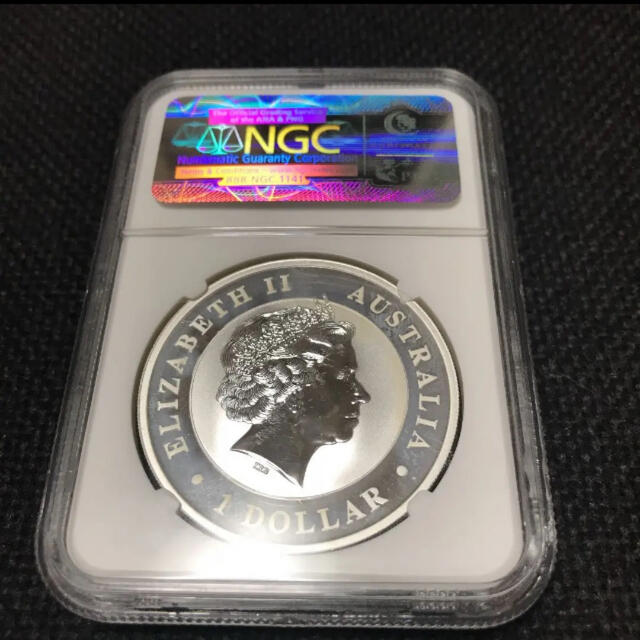 オーストラリア ワライカワセミ 銀貨 1$ 2012P NGC MS69 純銀貨 1