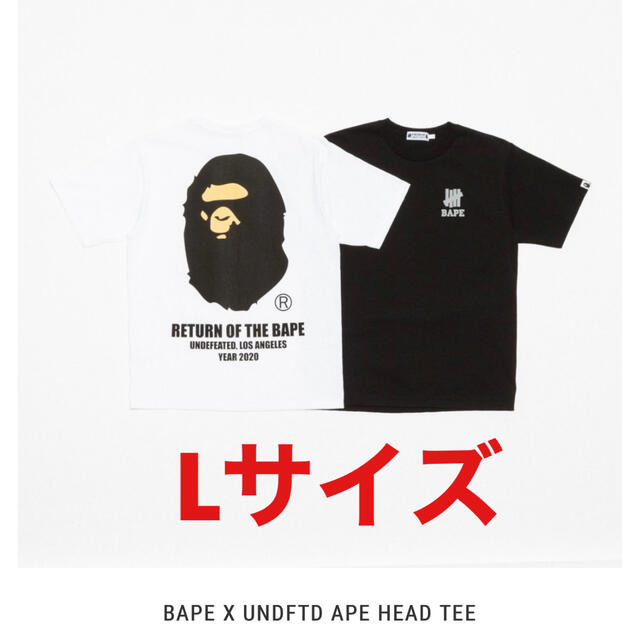 BAPE X UNDFTD APE HEAD TEE undefeatedトップス