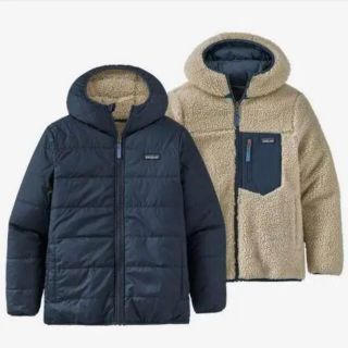 パタゴニア(patagonia)の新品タグ付き　パタゴニア　ボーイズリバーシブルレディフレディフーディ　XXL(ブルゾン)