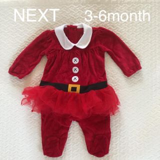 ネクスト(NEXT)のNEXT baby サンタロンパース3-6months(ロンパース)