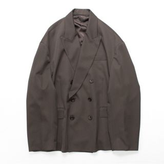 サンシー(SUNSEA)のstein 20ss double breasted jacket brown(テーラードジャケット)