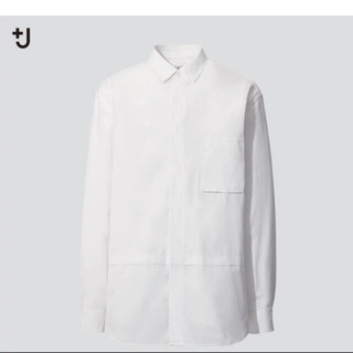 ジルサンダー(Jil Sander)のユニクロ ジルサンダー スーピマコットンオーバーサイズシャツ ホワイト XL(シャツ)