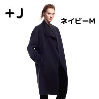 ユニクロ(UNIQLO)のUNIQLO ＋J カシミアブレンドノーカラーコート(ロングコート)